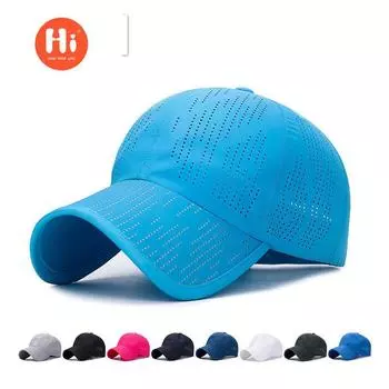 Правила лета. Быстросохнущая шляпа с лазерной перфорацией. Мужская и женская дорожная дышащая шляпа от солнца. Кепка для занятий спортом на открытом воздухе. adjusable чёрный