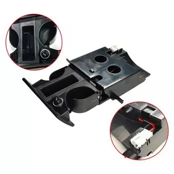 Правый руль 7H285860171N 7H285860130T Серый центральный консольный держатель для стакана для VW T5 TransporterПепельница передняя для питья и воды CHINA