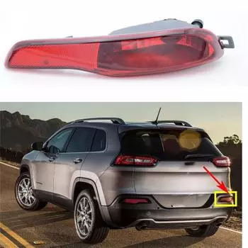 Правый задний бампер отражатель противотуманной фары для JEEP Cherokee 2014- 2018