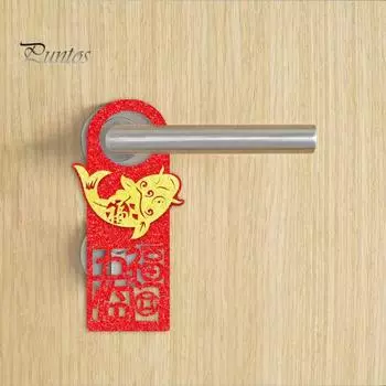 Праздничная дверная подвеска, которую легко повесить, элегантное украшение для дома и офиса, подвеска для весеннего фестиваля, Нового года