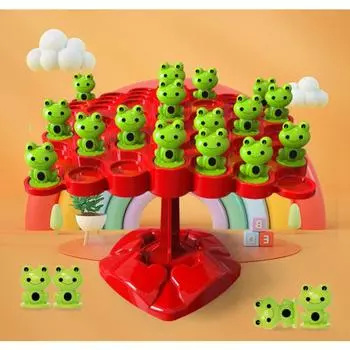 Праздничная игра, семейная игра, игра на равновесие с лягушкой, равновесие, улучшение концентрации, снятие стресса, настольная игра