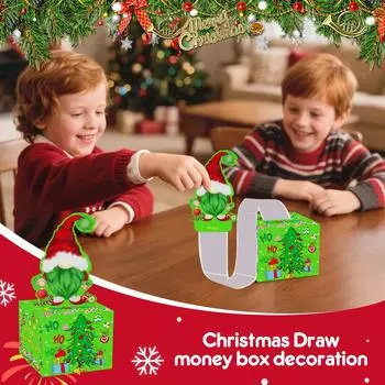 Праздничная копилка-сюрприз — незаменимый атрибут рождественской вечеринки! One Size зелёный