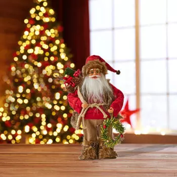 Праздничная кукла Санта-Клауса, традиционное рождественское украшение для дома 15 x 5 x 30 cm