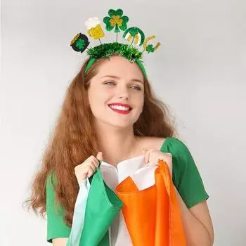 Праздничная повязка на голову Yousheng, фетровая блестящая ткань, пластиковая легкая повязка на голову, полоски, реквизит для косплея в фотобудке 1pc