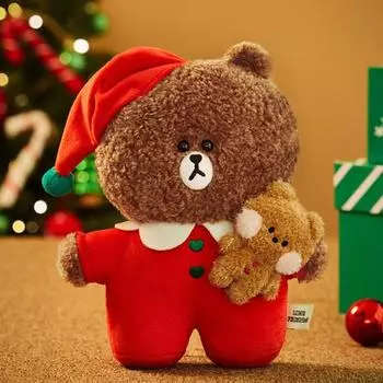 Праздничная стоячая кукла Line Friends & Mini 2022 (Параметры)