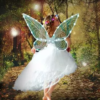 Праздничная вечеринка, ослепительная бабочка, светящиеся крылья, костюм ангела, реквизит