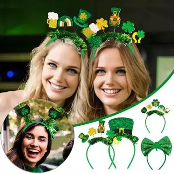 Праздничная вечеринка повязка на голову шляпа фетр блестящая ткань пластик легкий ободок для волос полосы фотобудка косплей