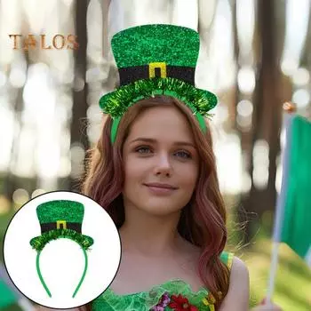 Праздничная вечеринка повязка на голову шляпа фетр блестящая ткань пластик легкий ободок для волос полосы фотобудка косплей реквизит 1pc