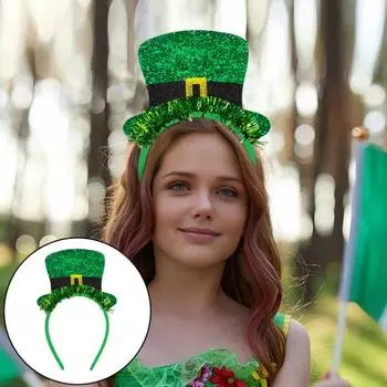 Праздничная вечеринка повязка на голову шляпа фетр блестящая ткань пластик легкий ободок для волос полосы фотобудка косплей реквизит A