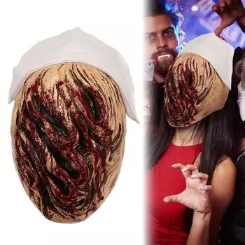 Праздничная веселая латексная маска, ужасная маска медсестры с гнилым лицом One size красный