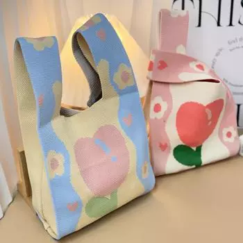 Праздничная вязаная свадебная сумочка для конфет - персонализированная корейская сумочка с логотипом 20cm Base