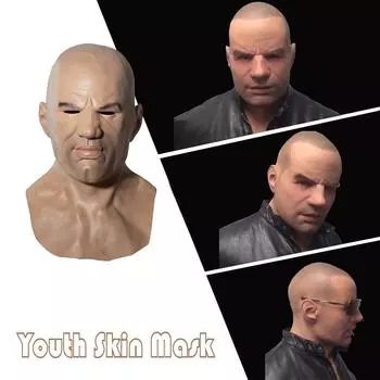 Праздничная забавная маска Another Me-Youth Skin. Супермягкая маска для взрослых. разноцветный