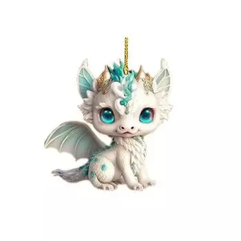 Праздничное мультяшное животное, подвеска для автомобиля, яркое акриловое украшение для радостного домашнего декора 1