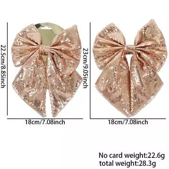 Праздничные элегантные бантики с пайетками для яркого праздничного декора вечеринок и