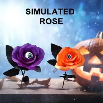 Праздничные искусственные цветы Широкое применение Простой Real Touch Черная роза Имитация цветка с глазным яблоком