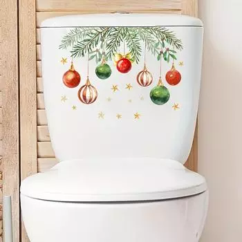 Праздничные листья и светящиеся шары наклейки многофункциональные самоклеящиеся наклейки 22X29CM