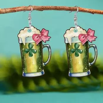 Праздничные модные креативные серьги