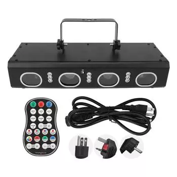 Праздничные огни Диско DJ Light Звуковая активация Пульт дистанционного управления Вращающийся стробоскоп для вечеринки Танцы P UK Plug