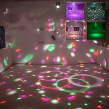 Праздничные огни с дистанционным управлением, стробоскопическое освещение сцены для диджеев, для дома, праздничной вечеринки, Рождества, Нового года, дня рождения, шоу, бара, клуба, декора чёрный