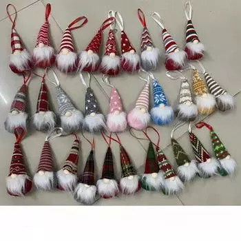 Праздничные рождественские украшения - тканевые украшения в американском стиле