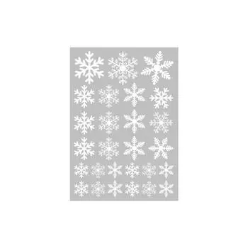 Праздничные товары Витринное украшение Настенное искусство Наклейки со снежинками Рождественские наклейки на окна Type 1