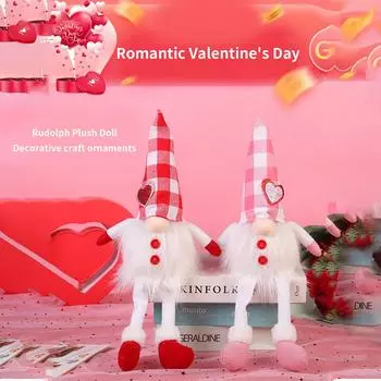 Праздничные украшения Украшения ко Дню святого Валентина Кукла Рудольф Безликая кукла