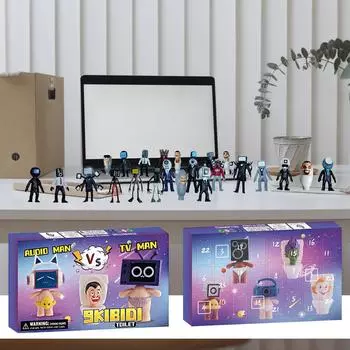 Праздничный календарь содержит 24 подарка, фестивальные милые фигурки кукольный адвент-календарь, фестивальный календарь обратного отсчета с игрушками-сюрпризами, FestivalCollec One Size