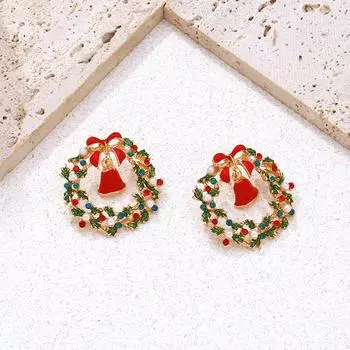 Праздничный карнавал ~ Европа и Соединенные Штаты Раскрашенный вручную Drip High Christmas Personality Fash U0S5 A-One size