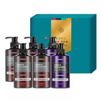 Праздничный подарочный набор Kundal Hair 6 A Cherry Blas Thumb, 1 комплект, набор популярной корейской косметики