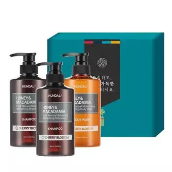 Праздничный подарочный набор Kundal Hair Body 3 D Cherry Blas Thumb, 1 комплект, набор популярной корейской косметики