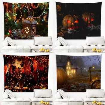 Праздничный подарок Рождественская елка гобелен настенный художественная комната украшение стены фон ткань красивое украшение дома гобелен 100x75cm