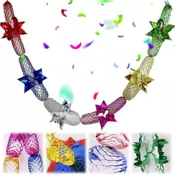 Праздничный подвесной венок, рождественская отделка, гирлянда из металлической фольги, потолочный венок, Австралия