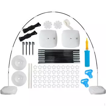 Праздничный складной комплект арки из воздушных шаров с подставкой на день рождения