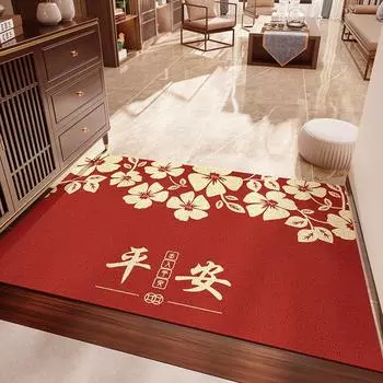 Праздничный вход и выход, безопасное дверное кольцо, коврик для пола дома, входная дверь, грязеотталкивающий коврик из ПВХ для удаления песка и пыли 60 * 90cm (edge pressing)