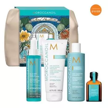 Праздничный воздушный комплект (5 типов_Воздушный шампунь и уход + Несмываемый кондиционер 160 + Масло 25 + Сумка)