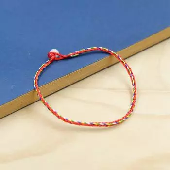 Праздник драконьих лодок Пятицветная нить Алмазный узел Плетеный детский канат Пятицветный веревочный браслет Ручная работа Готовый продукт Праздничный подарок Партия