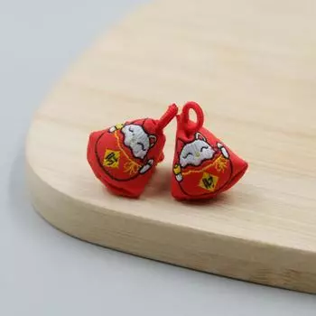 Праздник лодок-драконов Маленькие аксессуары Цзунцзы Полынь Саше Саше Браслет с подвеской Вышивка Голова тигра Подвесные аксессуары Guochao small bag красный