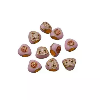 Праздник лодок-драконов сплав зеленый капающий масло маленький цзунцзы детский кулон ручной работы материал разноцветная веревка браслет аксессуары dumpling baby розовый