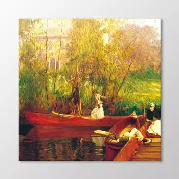 Праздник на лодке, Картина 1889 года