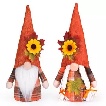 Праздник урожая Безликий гном Рудольф Гном Подсолнух Элемент Гномы Украшения для фестиваля