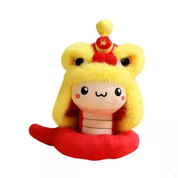 Празднование китайского года плюшевая змея мягкая игрушка для детской комнаты аксессуар 30cm red