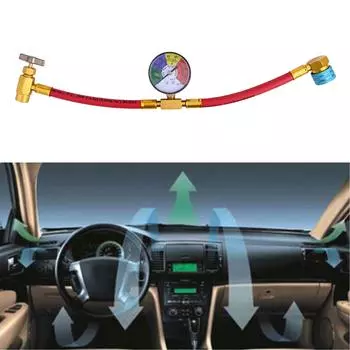 Precise Measurement R1234YF UCharge Hose With Gauge For Optimal AC Performance