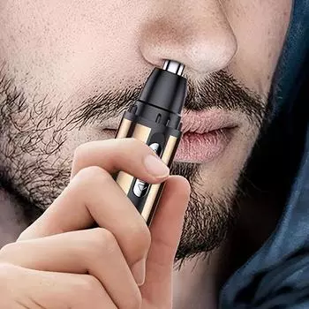 Precision PowerTrim — триммер для мужских и женских волос с перезарядкой от USB — безболезненный уход за ушами, носом, бровями и лицом — водонепроницаемый, прочный и портативный золотой