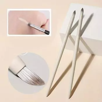 Прецизионная кисть для макияжа с заостренным дизайном, кисть для тональной основы, мягкая, быстро покрывает прыщи и темные круги, косметические инструменты для макияжа чёрный