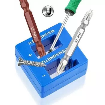 Прецизионная отвертка для намагничивания и размагничивания, винт для намагничивания и размагничивания, инструмент для быстрого намагничивания и размагничивания «два в одном» зелёный