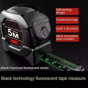 Прецизионная самоблокирующаяся устойчивая к падению утолщенная стальная лента рулетка флуоресцентная измерительная лента