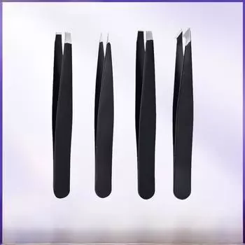 Прецизионные пинцеты из нержавеющей стали для выщипывания бровей и бороды. Flat Tweezer