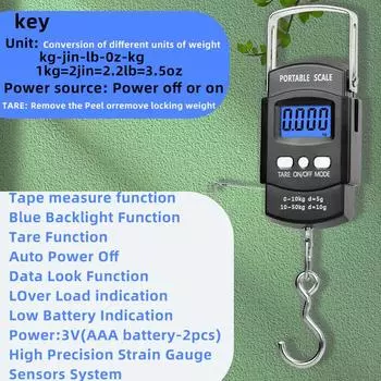 Прецизионные портативные электронные весы 50 кг