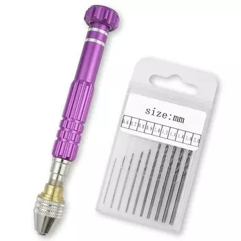 Прецизионные тиски для ручных дрелей, инструмент для рукоделия со сверлом до 2 мм, набор из 10 размеров, модель из смолы для рукоделия 0,6 мм