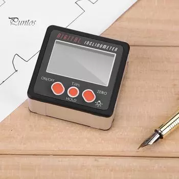 Прецизионный цифровой угломер, уровень, угломер, инклинометр, магнитное основание one size